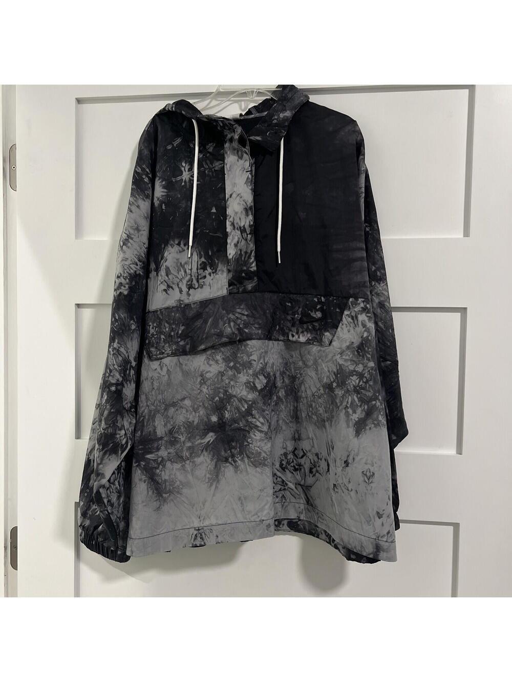 Nike $145 Sportswear Zip Pocket Woven Wave Dye Hooded Jacket DV7936 XL - Picture 2 of 4